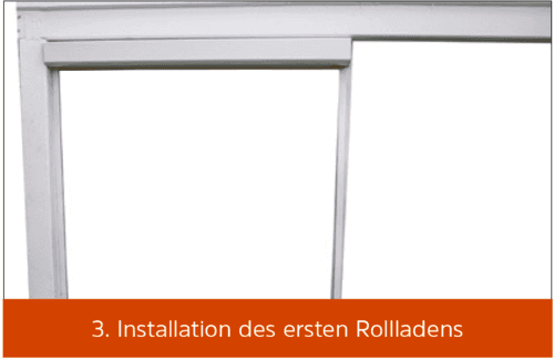 Bubendorff Multisystem Installation erster Rollladen