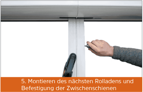 Bubendorff Multisystem Montage weiterer Rollladen