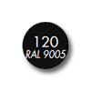 Elektrische Rollläden in der Farbe Tiefschwarz 120 RAL 9005 Elektrischer Rolladen Farbe Tiefschwarz 120 RAL 9005