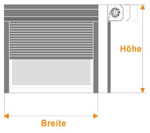 Maßangaben für ID4 Vorbaurollladen